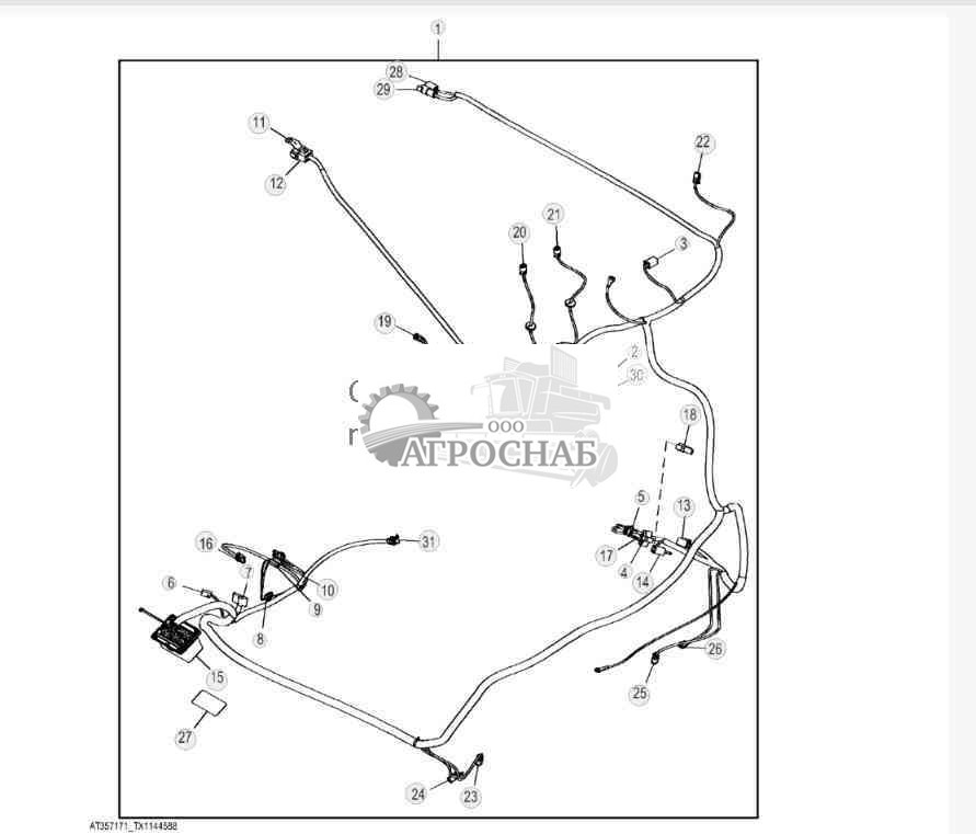 Жгут проводов крыши ( 